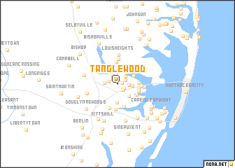 map of Tanglewood