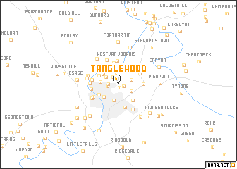 map of Tanglewood