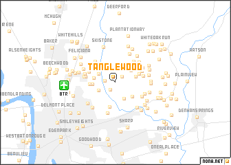 map of Tanglewood