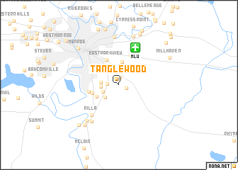 map of Tanglewood