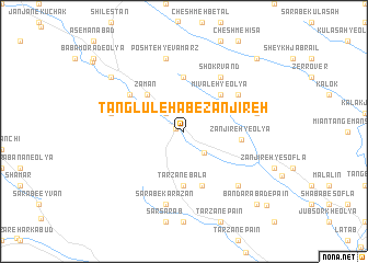 map of Tang LūlehĀb-e Zanjīreh