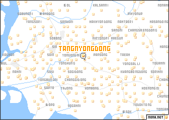 map of Tangnyŏng-dong