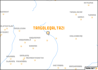 map of Tangol-e Qāltāzī