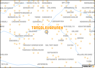 map of Tangol-e Varūneh