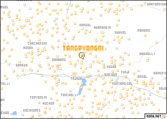 map of Tangpyŏng-ni