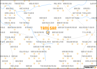 map of Tangsar