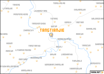 map of Tangtianjie