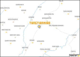 map of Tangtianmiao