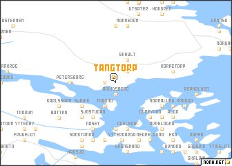 map of Tångtorp