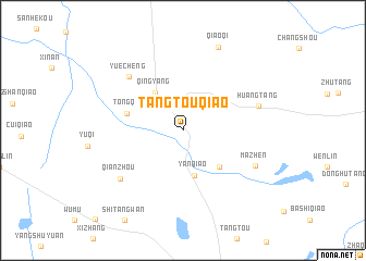 map of Tangtouqiao