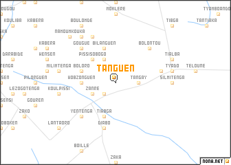 map of Tanguen