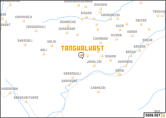 map of Tang Walwāst