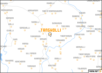 map of Tangwŏl-li