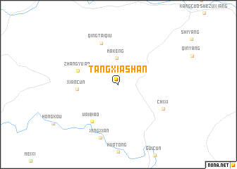 map of Tangxiashan