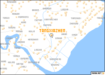 map of Tangxiazhen