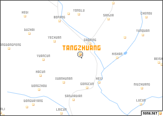 map of Tangzhuang