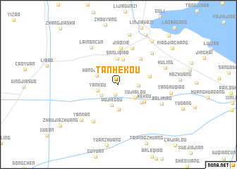 map of Tanhekou