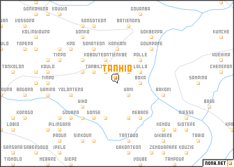 map of Tanhio