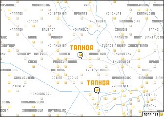 map of Tân Hòa