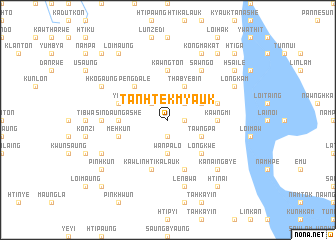 map of Tanhtek Myauk