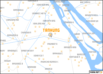 map of Tân Hưng