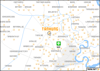 map of Tân Hưng