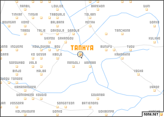 map of Tanhya