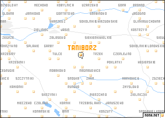 map of Tanibórz