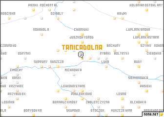 map of Tanica Dolna