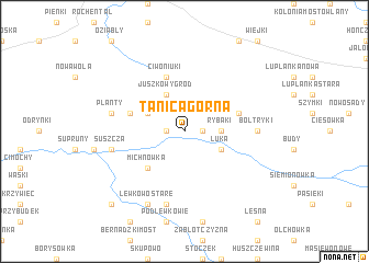 map of Tanica Górna