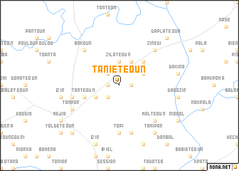 map of Taniétéoun