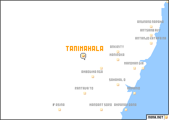 map of Tanimahala