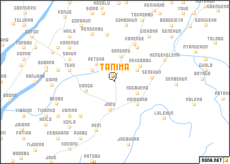 map of Tanima