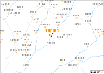 map of Tanima