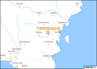 map of Taninokuchi