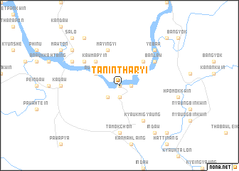 map of Tanintharyi