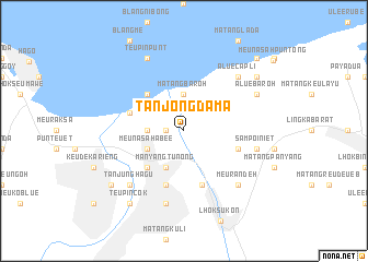 map of Tanjongdama