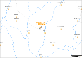 map of Tanjo