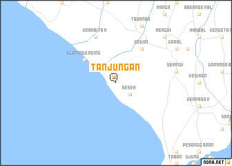 map of Tanjungan