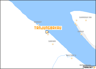 map of Tanjungbakau