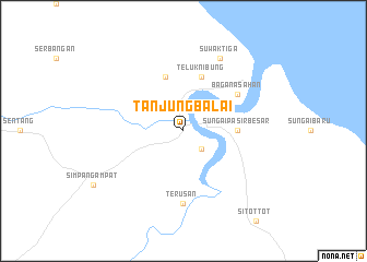 map of Tanjungbalai