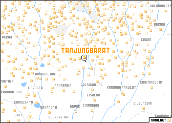 map of Tanjung-barat