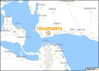 map of Tanjungbatu