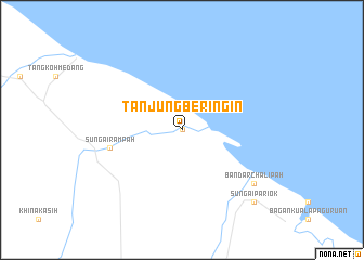 map of Tanjungberingin