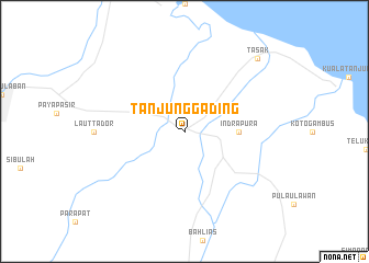 map of Tanjunggading