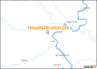 map of Tanjunggolung-olung