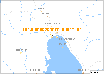 map of Tanjungkarang-Telukbetung