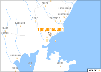 map of Tanjungluar