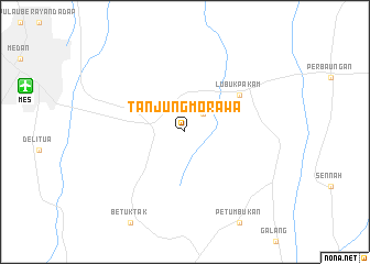 map of Tanjungmorawa