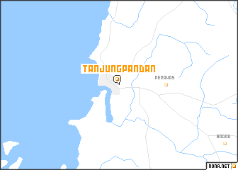 map of Tanjungpandan